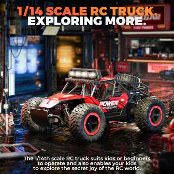 BEZGAR TB141 RC Car - Fast 1:14 Off Road Truck