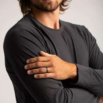 Enso Rings Thin Silicone Wedding Band - Stackable & Breathable