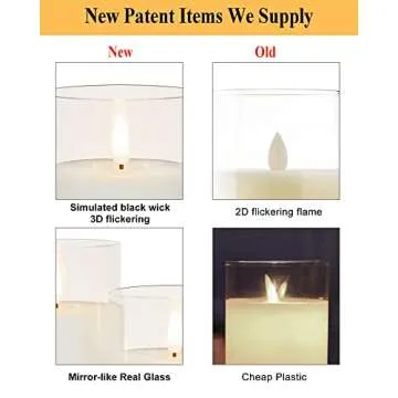 Realistic Flameless Candles with Remote Control for Ambiance