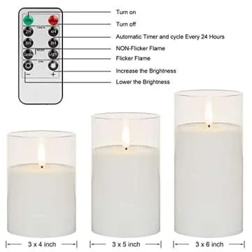 Realistic Flameless Candles with Remote Control for Ambiance