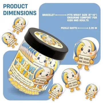 Positive Volleyball Jar - 60 Inspirational Affirmation Cards