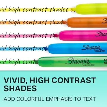 SHARPIE Retractable Highlighters for Bright Note-Taking