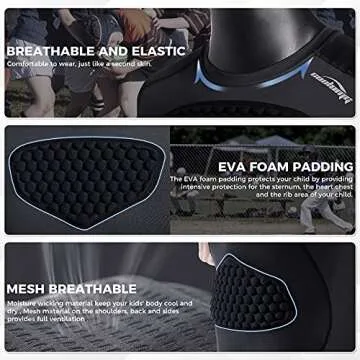 COOLOMG Youth Baseball Chest Protector for Ultimate Safety