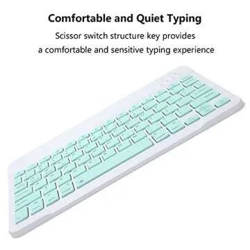 Ultra-Slim Bluetooth Keyboard for iPad & Samsung Devices