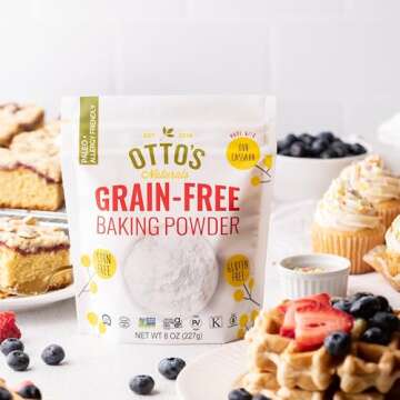 Otto's Naturals - Baking Powder, Gluten-Free, Grain-Free, Nut-Free Baking Powder for Cooking & Baking, Certified Paleo & Non-GMO Verified, 8 Oz