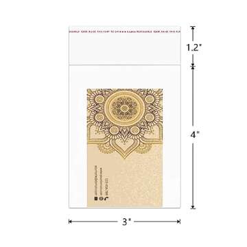 Doutop OPP Small Self Sealing Bags 500pcs 3x4 Adhesive Cellophane Bags Clear Plastic Bags for Jewelr...