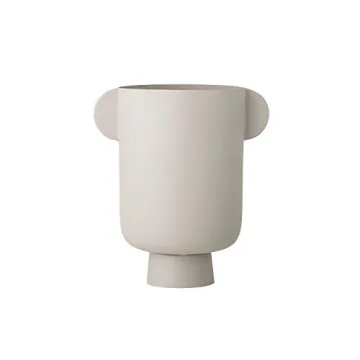 Bloomingville Stylish Matte Beige Indoor Plant Pot