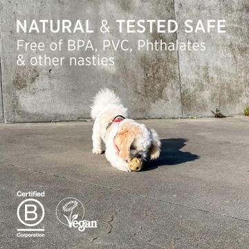 HEVEA Moon Ball Dog Toy - Natural Rubber Fetch & Treat