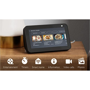 Echo Show 5 (2nd Gen) Smart Display with Alexa Charcoal