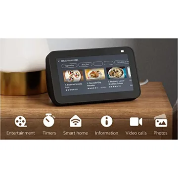 Echo Show 5 (2nd Gen) Smart Display with Alexa Charcoal