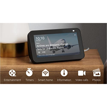 Echo Show 5 (2nd Gen) Smart Display with Alexa Charcoal