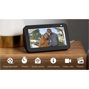 Echo Show 5 (2nd Gen) Smart Display with Alexa Charcoal