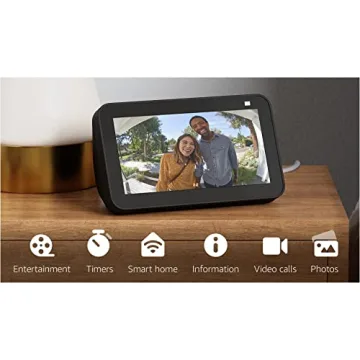 Echo Show 5 (2nd Gen) Smart Display with Alexa Charcoal