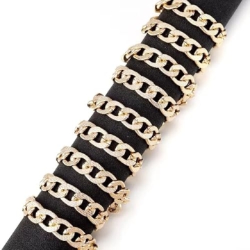 Gold Plated Aluminum Chunky Chain for Jewelry Making