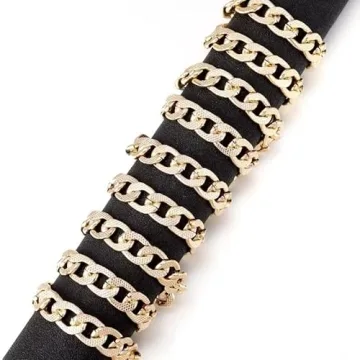 Gold Plated Aluminum Chunky Chain for Jewelry Making