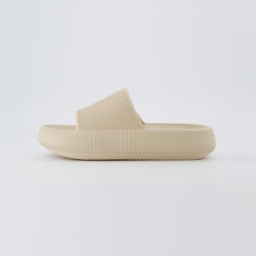 CUSHIONAIRE Feather Slides – Stylish Comfort and Support