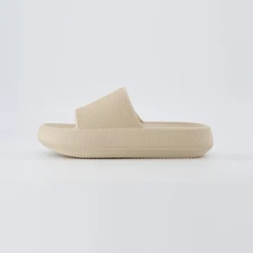 CUSHIONAIRE Feather Slides – Stylish Comfort and Support