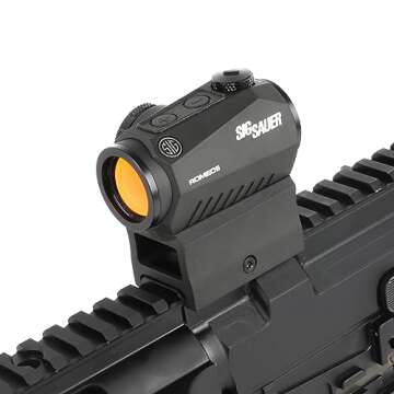 SIG SAUER Romeo5 1X20mm Tactical Red Dot Sight - Durable & Weatherproof