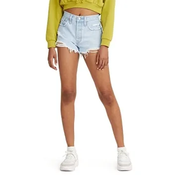 Levi's Women's 501 Original Shorts - Lunar Black, Comfortable & Versatile