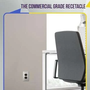 Commercial Grade ENERLITES Tamper-Resistant Outlet - 15A