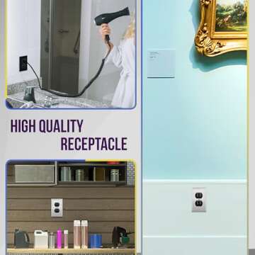 Commercial Grade ENERLITES Tamper-Resistant Outlet - 15A