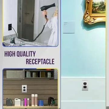 Commercial Grade ENERLITES Tamper-Resistant Outlet - 15A