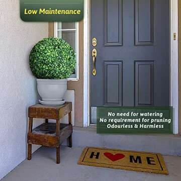 ROTEBIENE 2 Packs 18.9-Inch Outdoor Topiary Balls