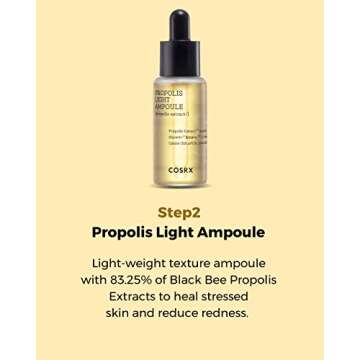 COSRX Honey Glow Kit, Korean Skin Care Set with Propolis Facial Toner, Serum, & Cream, Mini Travel Essentials, Deep Moisture, Hydration, Nourishment, Travel Size Gift Set, Korean Skin Care