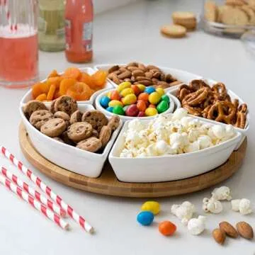 Chef Tacos Ceramic Taco Serving Platter for Parties