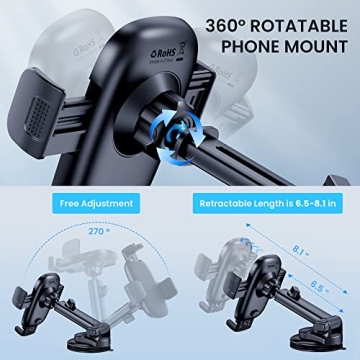 Qifutan Universal Car Phone Holder Mount