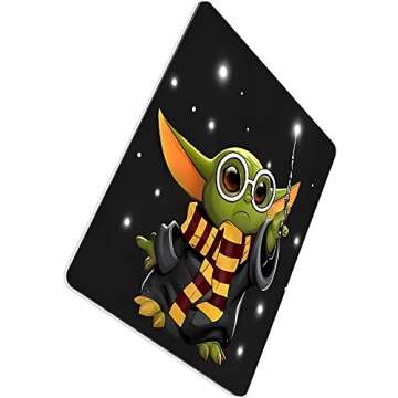 Mouse Pad Baby Yoda Mousepad Cute Mouse Pads Square Waterproof Computer Mouse Mat Non-Slip Rubber Base MousePads for Gaming Office Laptop PC Men Women，9.5x7.9X 0.12Inch