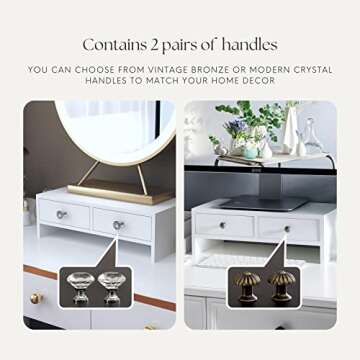 Elegant WELLAND Monitor Stand Riser with Drawers