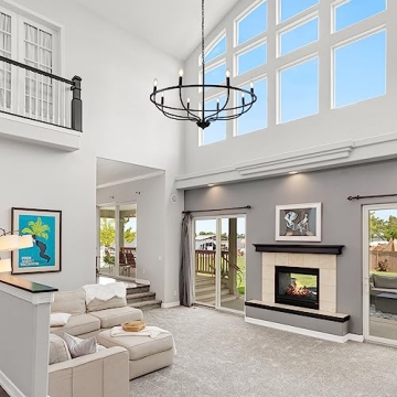 WBinDX 8-Light Black Chandelier for Modern Farmhouse Decor