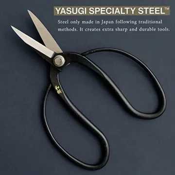 Wazakura Yasugi Steel Bonsai Scissors - Japanese Gardening Tools