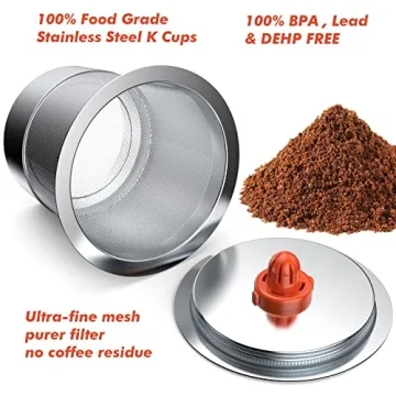 Eco-Friendly Reusable K Cups for Keurig Coffee Makers