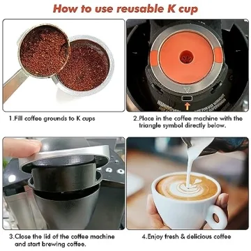 Eco-Friendly Reusable K Cups for Keurig Coffee Makers