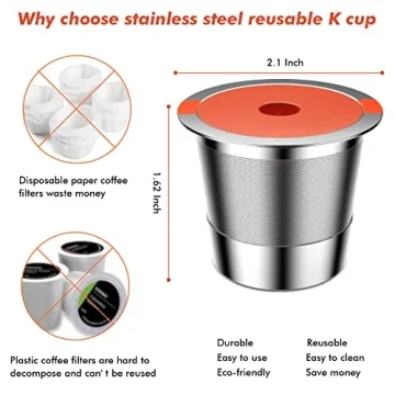 Eco-Friendly Reusable K Cups for Keurig Coffee Makers