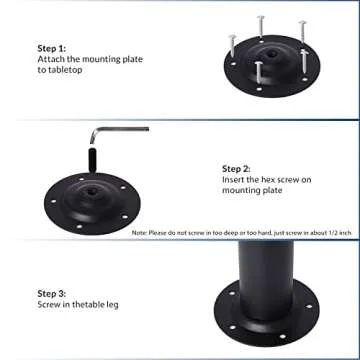 SOCLALCOMFY 28 inch Furniture Leg Adjustable Metal Table Legs for Coffee Tables Desk Bench and Counter Tops, Set of 4 (Black)