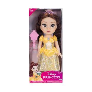 Disney Princess My Friend Belle Doll 14 inch Tall Includes Removable Outfit, Tiara, Shoes & Brush