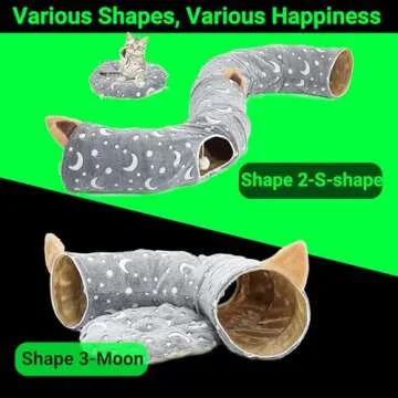 LUCKITTY Cat Tunnel Bed Tube for Cats and Puppies