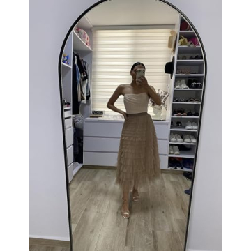 Shop Perbai Women's Elegant Long Tulle Skirt