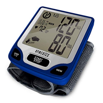 Homedics Automated Blood Pressure Monitor - Easy One-Touch Measurement, Dual User Storage up to 120 ...