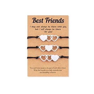 Tarsus Best Friends Bracelets - Meaningful Distance Jewelry Gifts for Women