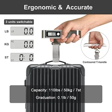 Travel Inspira Digital Luggage Scale with Overweight Alert