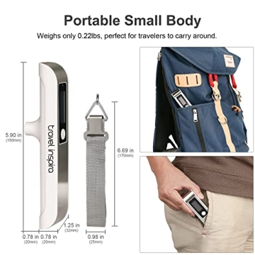 Travel Inspira Digital Luggage Scale with Overweight Alert