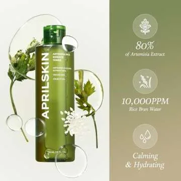 APRILSKIN Artemisia Korean Rice Toner | 100% Korean Mugwort | Hydration Boost Facial Toner | Vegan, ...