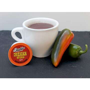 Brooklyn Beans Mexican Cocoa Hot Chocolate Pods,Compatible with K Cup Brewers Including 2.0, 40 Count