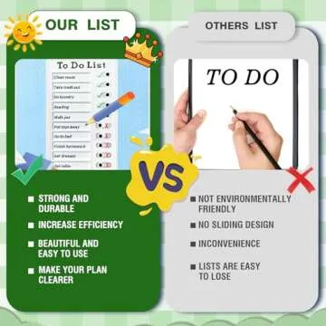 Chore Chart for Kids Adults 4 Pcs Checklist Board