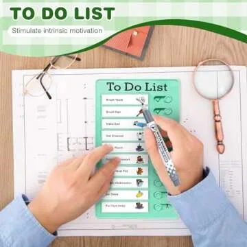 Chore Chart for Kids Adults 4 Pcs Checklist Board