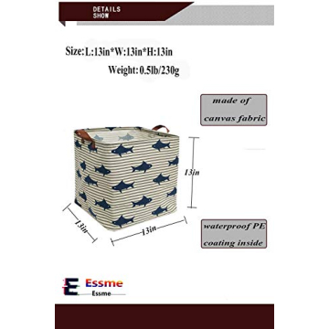 Essme Square Storage Bin Stylish & Collapsible Toy Basket